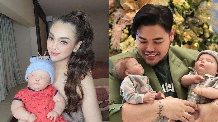 Celine Evangelista dan Ivan Gunawan bersama bayi boneka yang disebutnya 'anak'. (Foto: Instagram)