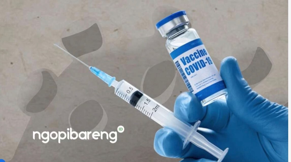 Ilustrasi vaksin booster untuk warga yang sudah vaksin dosis lengkap. (Grafis: Fa Vidhi/Ngopibareng.id)