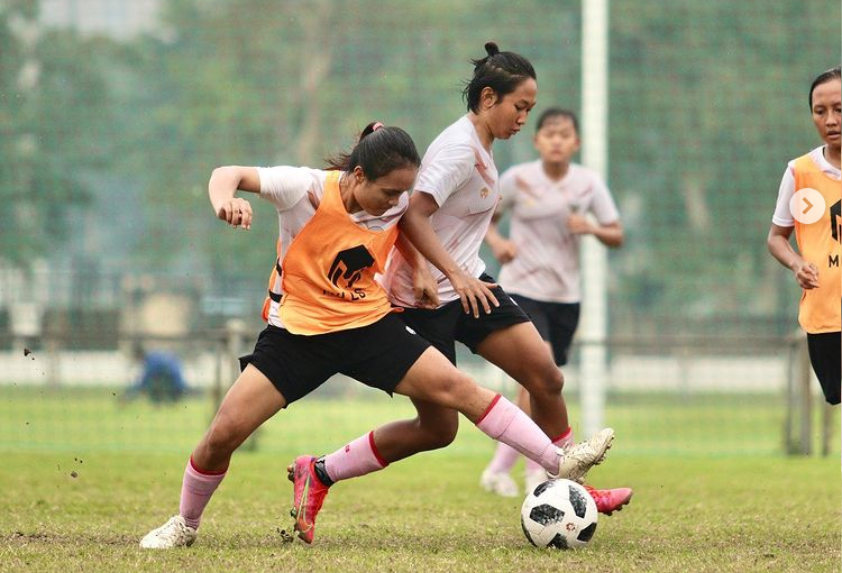 Sabrina Mutiara, Pemain Timnas Indonesia yang merumput di Arema FC Wanita. (Foto: Instagram)