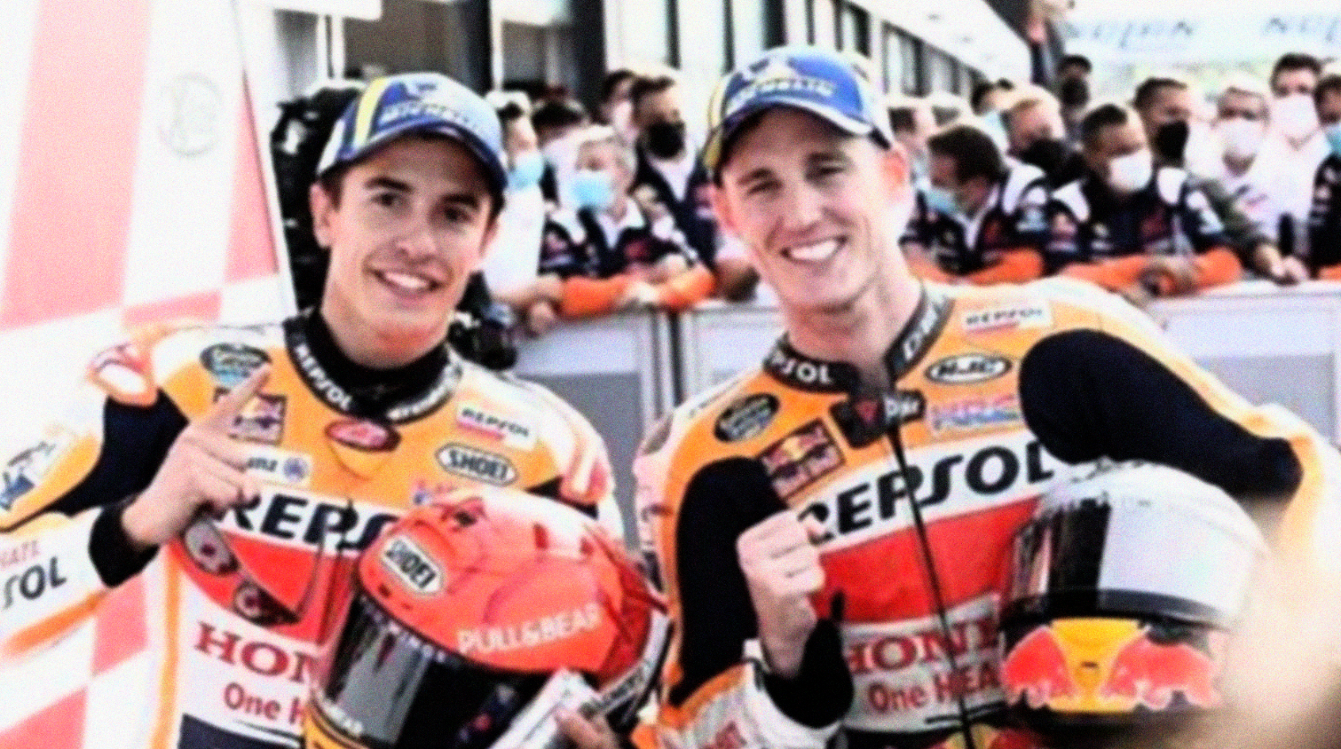 Marc Marquez dan Pol Espargaro saat tampil di MotoGP. (Foto: Istimewa)