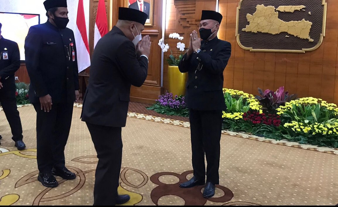 Kepala Dinas Pendidikan (Kadindik) Provinsi Jawa Timur (Jatim), Wahid Wahyudi dilantik menjadi Pj Sekdaprov (Foto: Andhi Dwi/Ngopibareng.id)