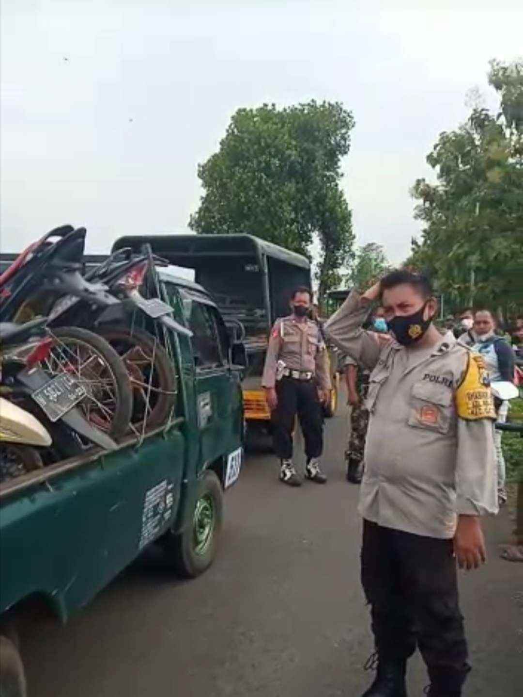 Belasan motor balap liar diangkut Tim Gabungan Polresta Pasuruan dan Satpol PP Kota Pasuruan (Foto: istimewa)