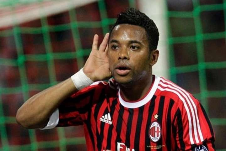 Bintang sepab bola Brasil, Robinho ketika memperkuat AC Milan. (Foto: AP)