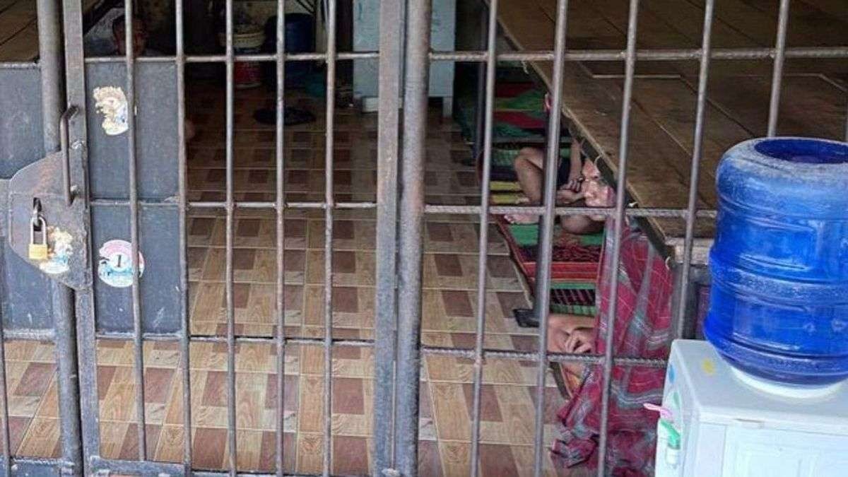 Penjara di rumah Bupati Langkat yang diklaim sebagai tempat rehabilitasi pecandu napza. (Foto: Ant)