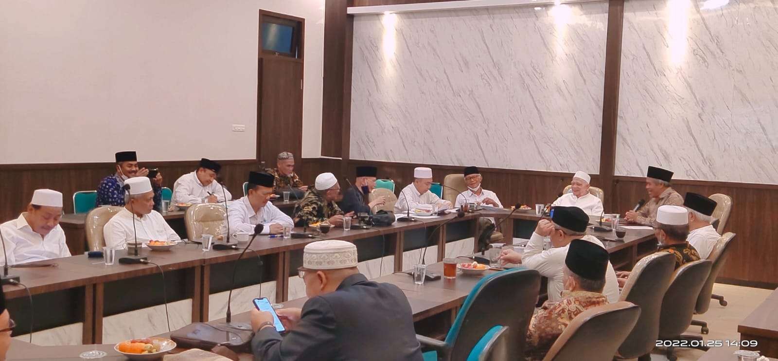Rapat gabungan syuriah dan tanfidziah PWNU Jatim di Surabaya. Menyusun kepengurusan baru. (Foto: Istimewa)