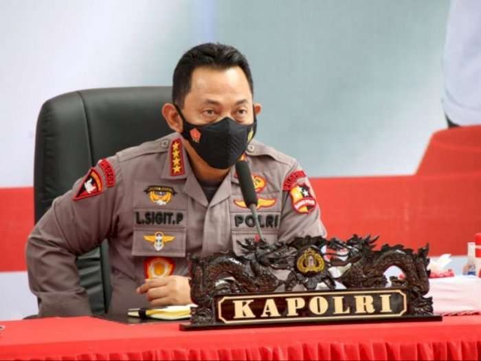 Kapolri Jenderal Listyo Sigit Prabowo saat menggelar Video Conference (Vicon) analisa dan evaluasi kepada seluruh jajaran di Mabes Polri, pertengahan Januari 2022. (Foto: Istimewa)