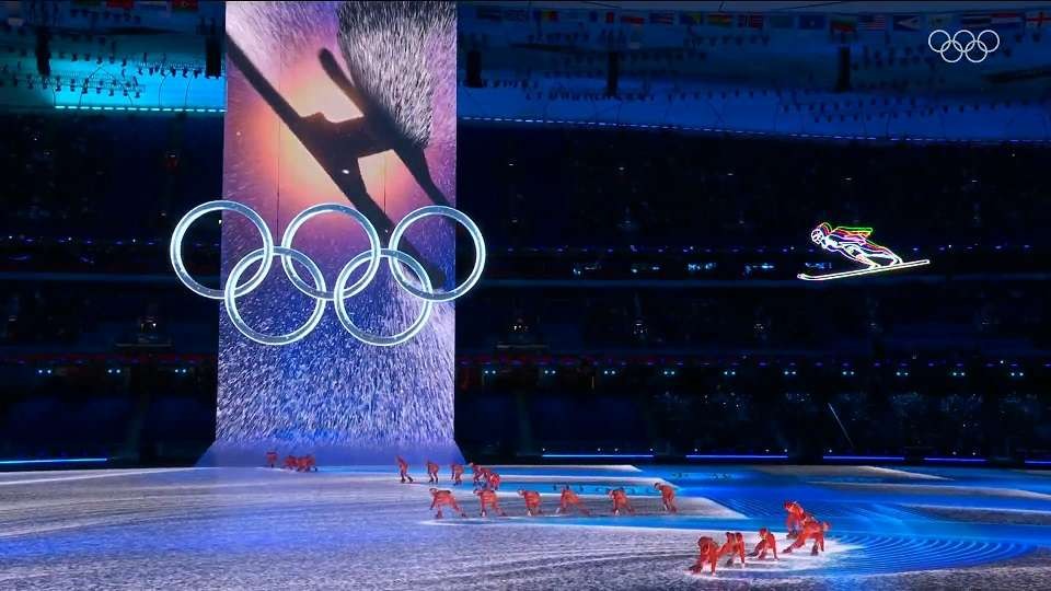 Pesta upacara pembukaan Olimpiade Musim Dingin Beijing 2022. (Foto: Twitter/@Olympics)