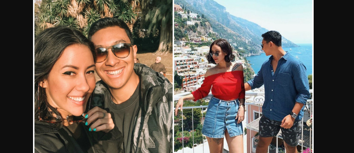 DJ Patricia Schuldtz dan Darma Mangkuluhur kerap membagikan foto bersama saat liburan ke luar negeri. (Foto: Instagram)