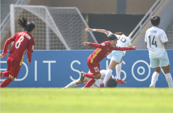 Vietnam memastikan diri lolos ke Piala Dunia Wanita 2023 setelah mengalahkan Taiwan  2-1 di babak playoff Piala Asia Wanita 2022. (Foto: AFC)