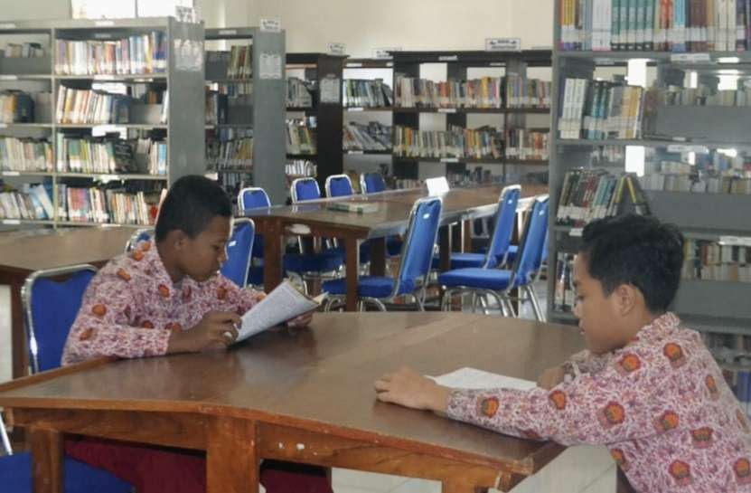 Dinas Perpustakaan dan Kearsipan Bondowoso membuat Gerakan Literasi Daerah untuk menumbuhkan minat baca masyarakat.(foto: guido/ngopibareng.id)