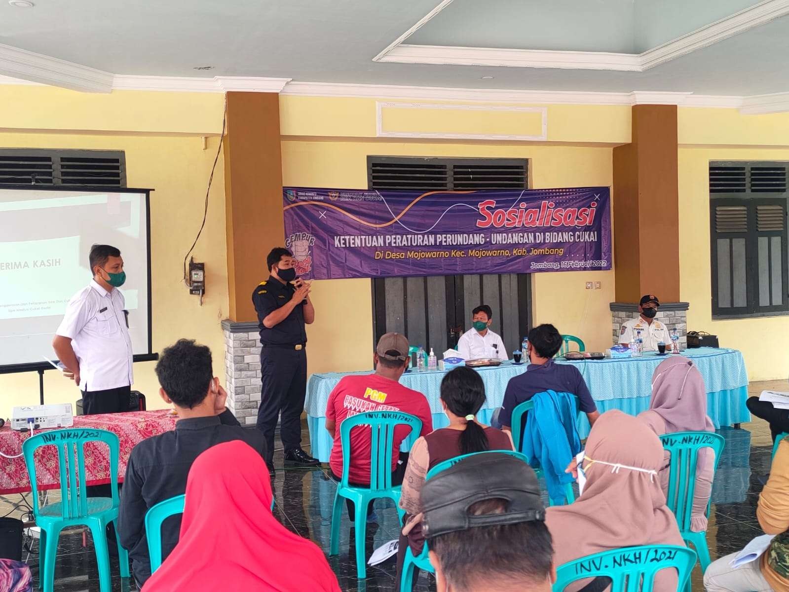 Sosialisasi Peraturan Bidang Cukai di Desa/Kecamatan Mojowarno, Rabu 16 Februari 2022. (Foto: Istimewa)