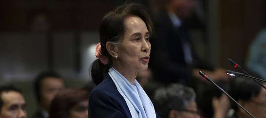 Aung San Suu Kyi di Makamah Internasional. (Foto: Istimewa)