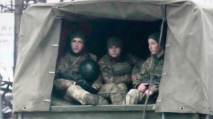 Pasukan Rusia telah memasuki Ukraina, menyusul instruksi operasi militer Rusia di negeri itu. (Foto: abc)