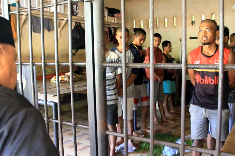 Penjara manusia di rumah Bupati Langkat. (Foto: Ant)