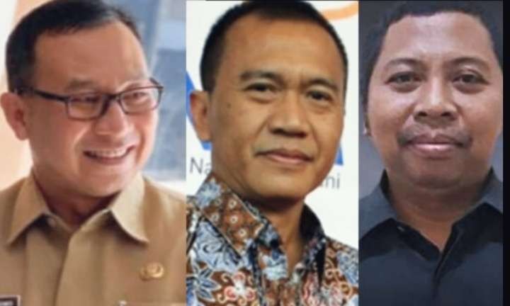 Tiga calon Sekda Bondowoso lolos seleksi tiga besar, Sigit Purnomo, Bambang Sukwanto, dan M. Asnawi Sabil (dari kiri keep kanan). (foto: guido/ngopibareng.id)