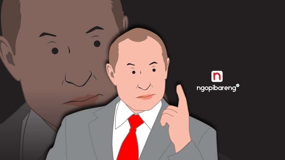 Ilustrasi Presiden Rusia, Vladimir Putin. (Grafis: Fa Vidhi/Ngopibareng.id)