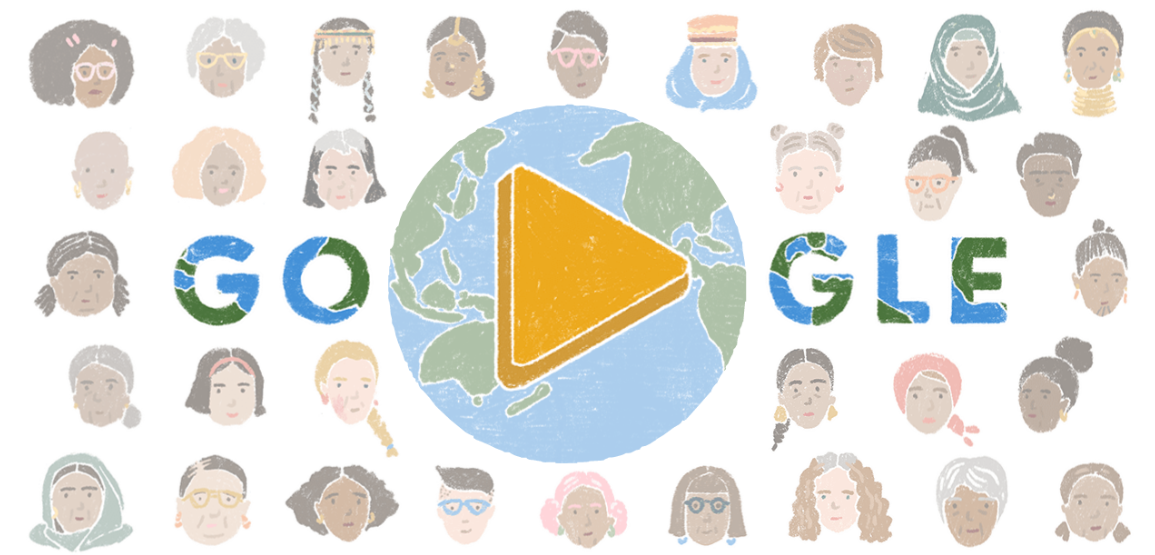Google doodle memperingati hari Perempuan Sedunia, Selasa 8 Maret 2022. (Foto: Google)