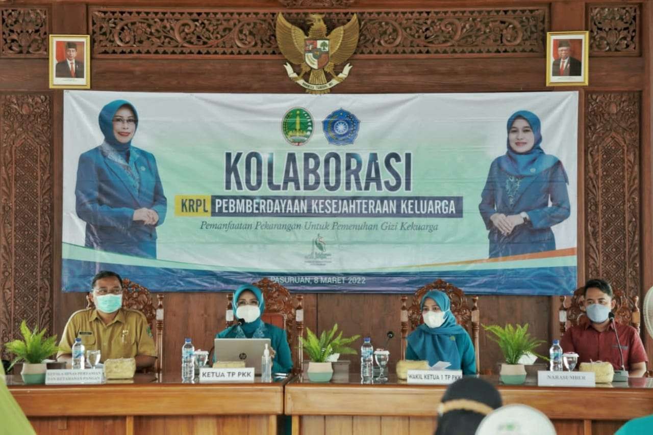 Kolaborasi pemanfaatan KRPL di Kota Pasuruan (Dinas Kominfo Kota Pasuruan)