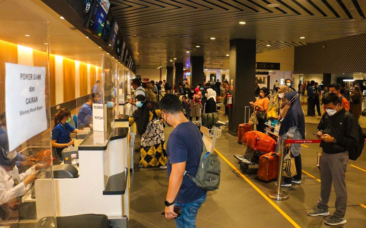 Kondisi terkini penumpang di Bandara Juanda Surabaya (foto: istimewa)