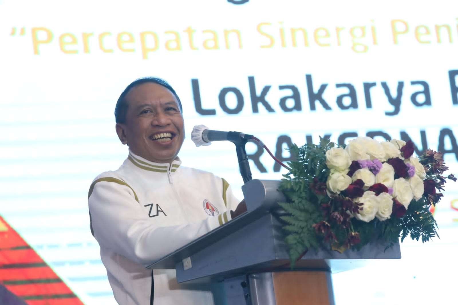 Menpora, Zainudin Amali saat membuka Rakornas Bidang Pemberdayaan Pemuda Tahun 2022. (Foto: Kemenpora)