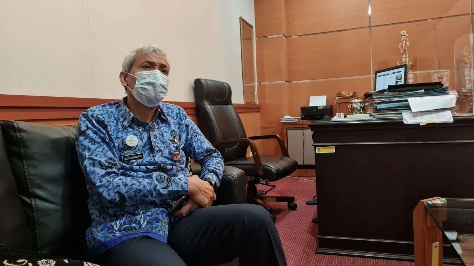 Kepala Dinas Sosial Provinsi Jawa Tengah melalui Kabid Penanganan Fakir Miskin Tegoch Hadi Noegroho saat memberikan keterangan. (Foto: Istimewa)