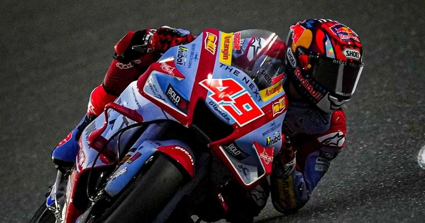 Fabio di Giannantonio (Gresini Ducati) sebagai rookie tercepat di FP2 MotoGP hari Jumat, 18 Maret 2022. (Foto: Istimewa)