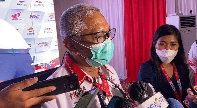 Direktur Utama MGPA, Priandhi Satria saat ditemui di Media Center Indonesia Mandalika (Foto: Lalu Theo/ngopibareng.id)