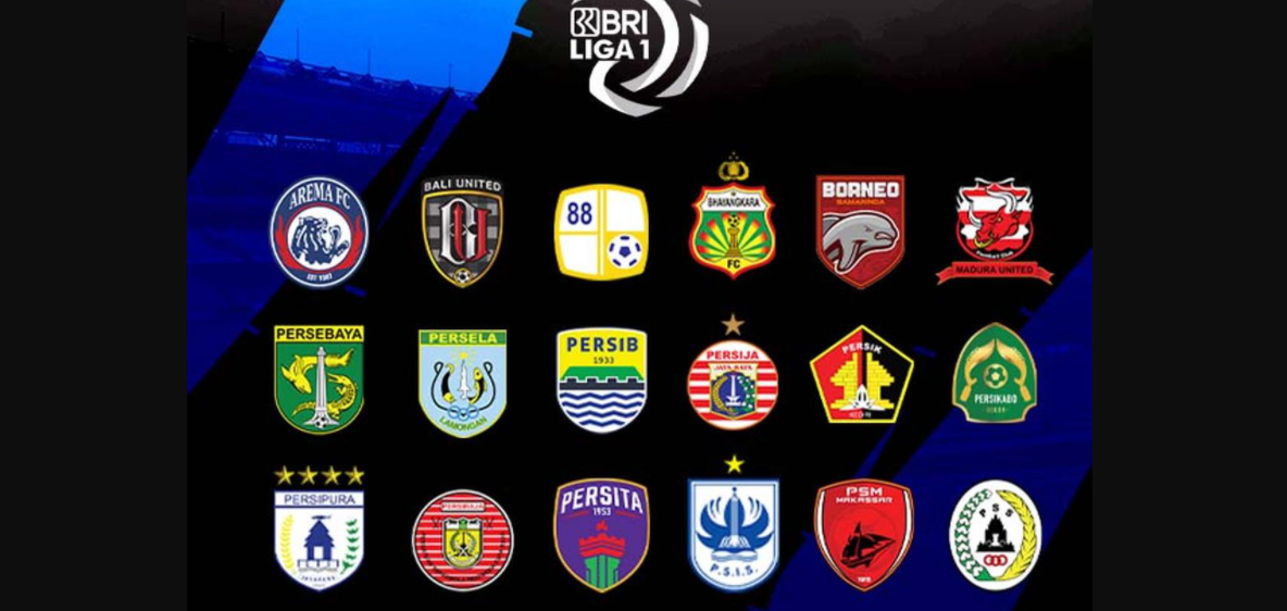 Ilustrasi logo klub yang berlaga di Liga 1. (Grafis: Istimewa)