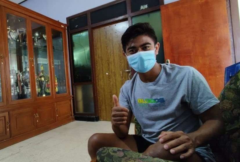 Pemain belakang Persik Kediri Ibrahim Sanjaya. (Foto: Fendhy/Ngopibareng.id)