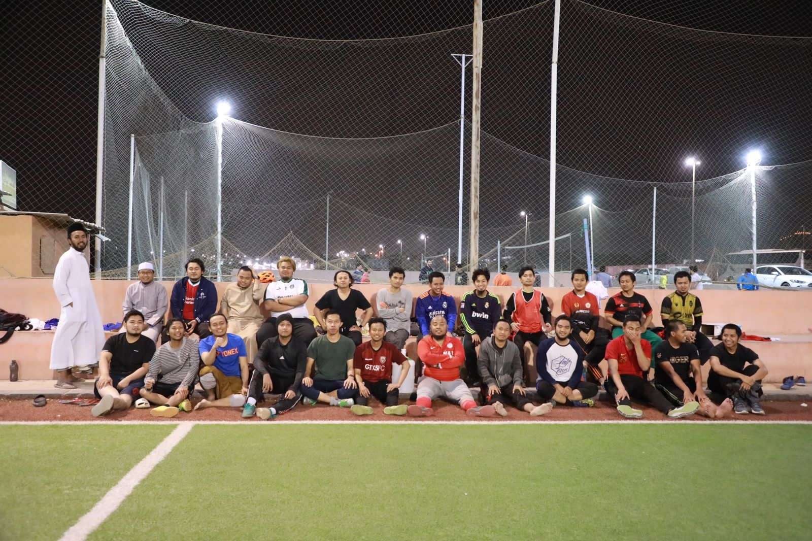Pimpinan Cabang Istimewa Muhammadiyah (PCIM) Arab Saudi harus mengakui keunggulan Pimpinan Cabang Istimewa Nahdhatul Ulama (PCINU) Arab Saudi dalam pertandingan Mini Soccer. (Foto: Istimewa)
