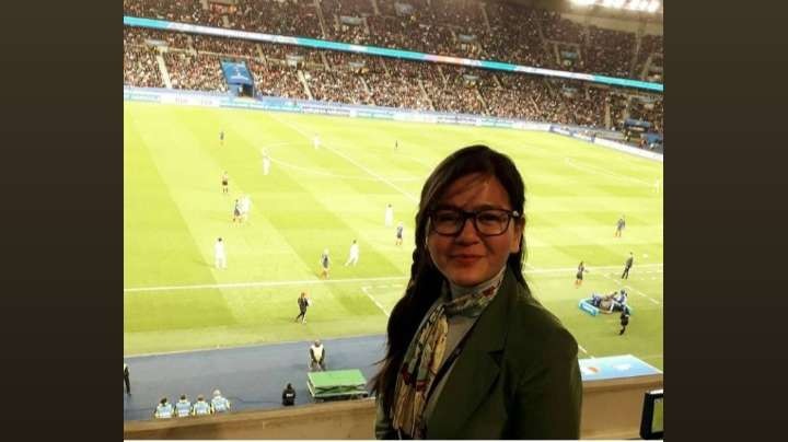 Sekjen PSSI Periode 2017-2020, Ratu Tisha saat menghadiri FIFA Congress Opening Match FIFA Women's World Cup pada Juni 2019, lalu (Instagram:@ratu.tisha)