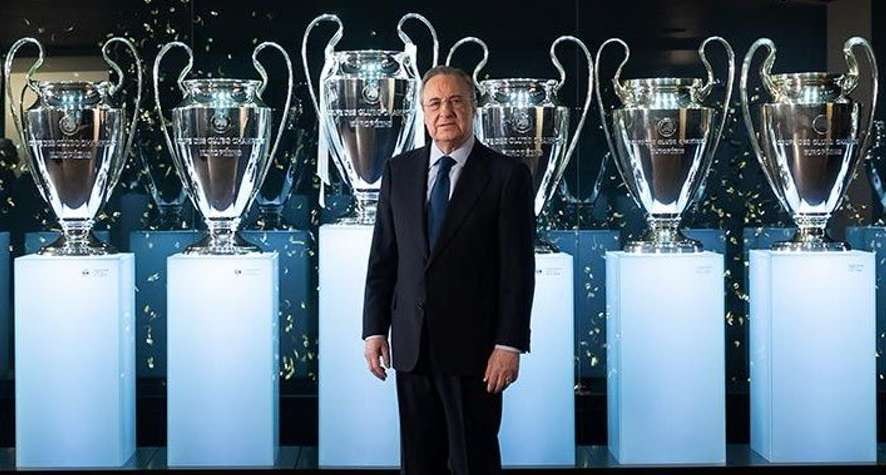 Presiden Real Madrid, Florentino Perez. (Foto: Twitter)