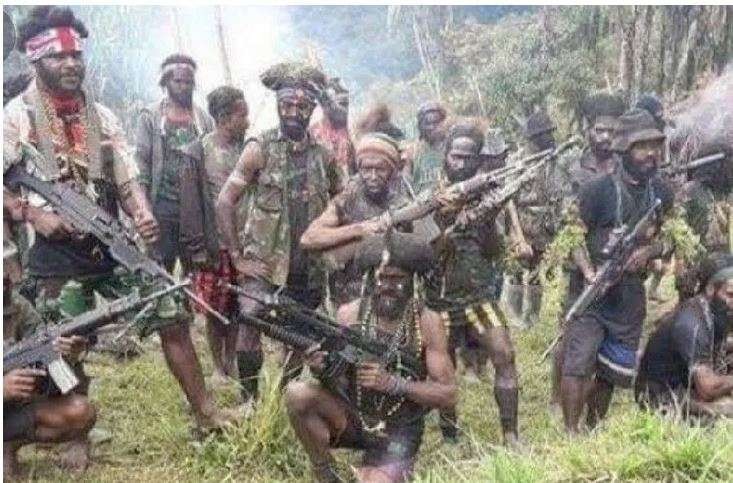 Ilustrasi salah satu kelompok kriminal bersenjata (KKB) di Papua. (Foto: Antara/Dokumen Pribadi)