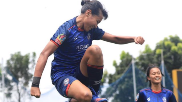 Arema FC Women berhak atas gelar juara ketiga Piala Pertiwi, setelah mengalahkan NTT 2-0. (Foto: Instagram)