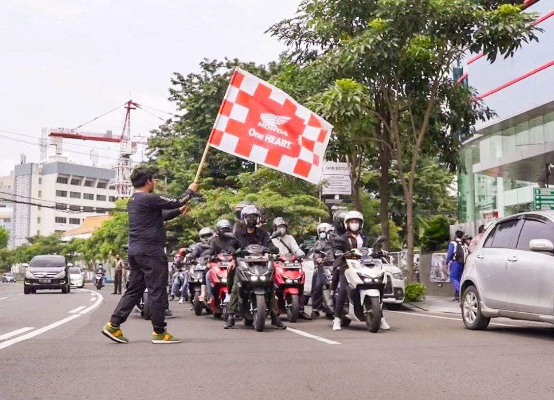Fun Riding Surabaya-Sidoarjo Gagasan MPM Honda. (Foto: MPM Honda Jatim)