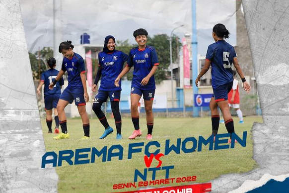 Pelatih Arema Nanang Habibi mengungkapkan kondisi pemain usai kalah dari Papua, 1-0. Wakil Jawa Timur, Arema FC Women akan melawan NTT. (Foto: instagram)