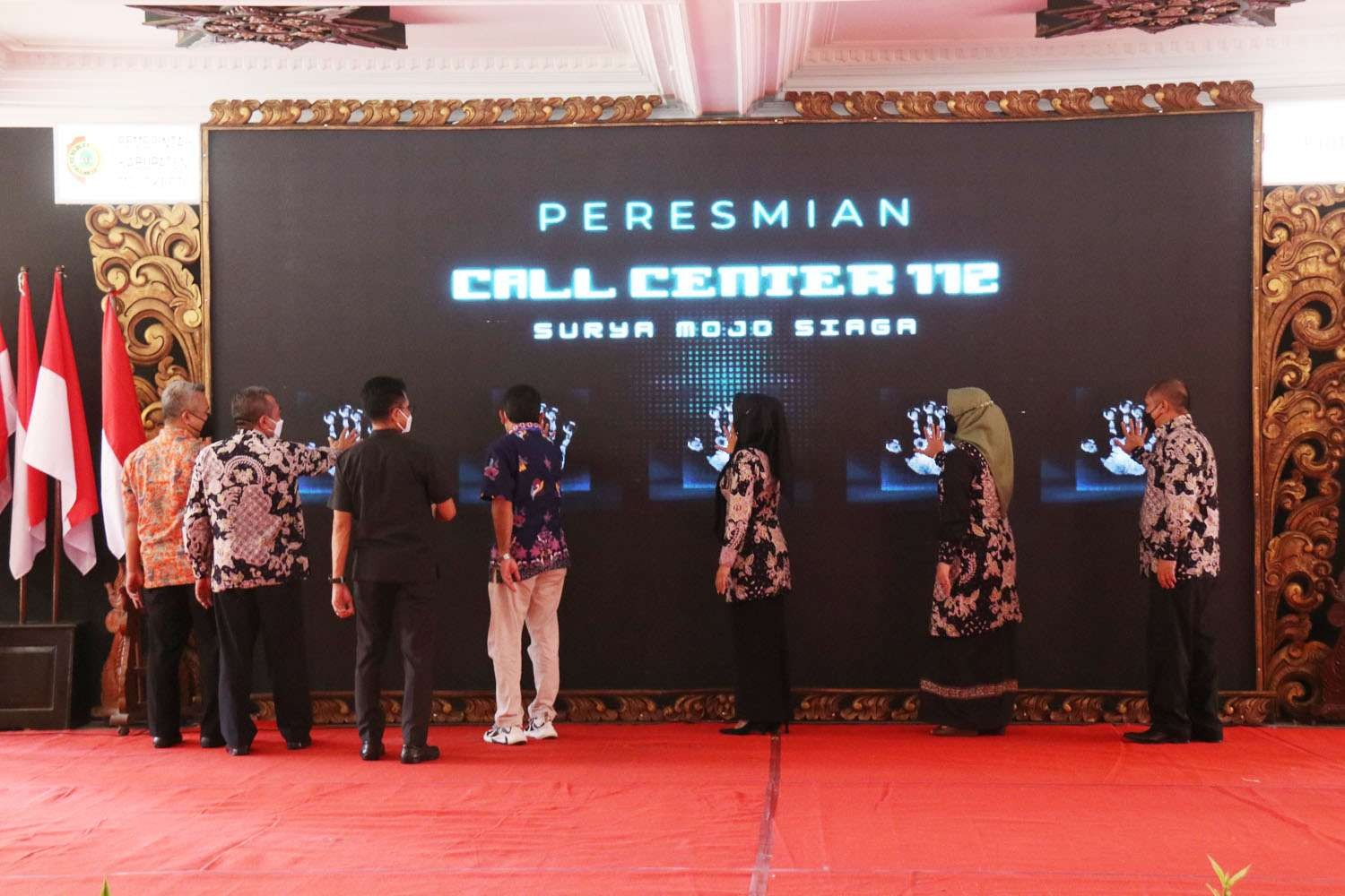 Pemkab Mojokerto luncurkan layanan panggilan pusat kedaruratan (Call Center) Surya Mojo Siaga 112. (Foto: Dok Mojokerto)