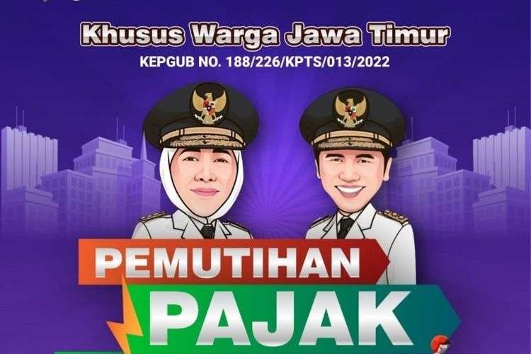 Pemutihan pajak daerah Jawa Timur 2022. (Grafis: Instagram)