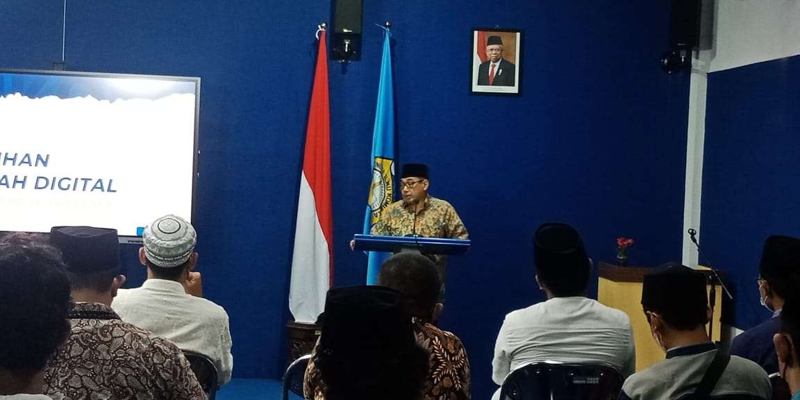 Arif Afandi beri pelatihan dakwah digital di Stikosa AWS Surabaya. (Foto: Dok Pribadi)