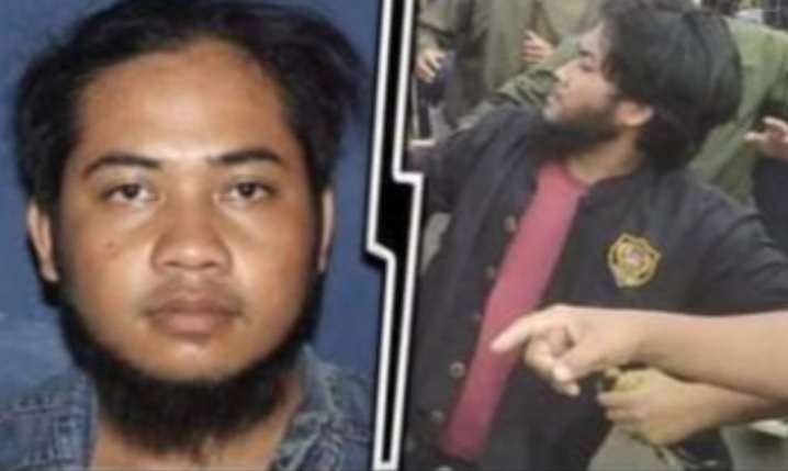 Abdul Latip, salah satu pelaku pengeroyokan terhadap Ade Armando ditangkap. (Foto: Ant)