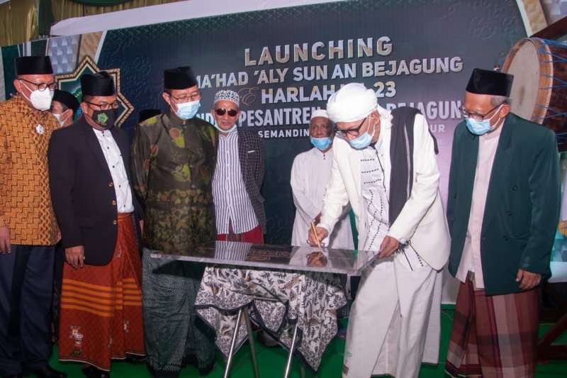 Rais Aam PBNU KH Miftachul Akhyar saat menghadiri acara Launching Ma'had Aly Sunan Bejagung, Semanding Tuban, asuhan KH Abdul Matin Jawahir. (Foto: Istimewa)