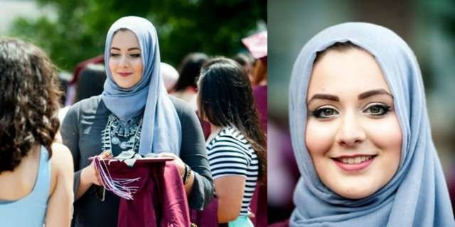 Abrar Sahin, memenangkan gelar busana terbaik di Clifton High School, memperbaiki kesan fesyen muslim di Amerika Serikat 2015. (Foto: Istimewa)