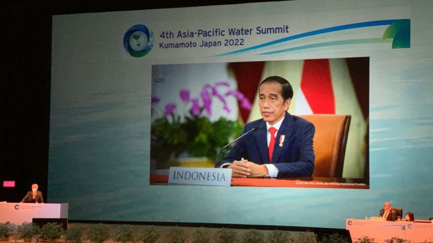 Mewakili Presiden Joko Widodo, Menteri Pekerjaan Umum dan Perumahan Rakyat (PUPR) Basuki Hadimuljono menghadiri 4th Asia Pacific Water Summit di Kumamoto, Jepang. (Foto: Dok KBRI Tokyo)
