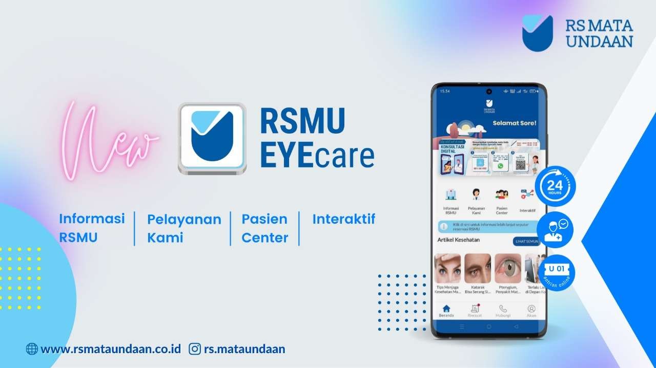 Logo RSMU EYEcare, aplikasi mobile resmi RS Mata Undaan Surabaya. (Foto: dok. RS Mata Undaan)