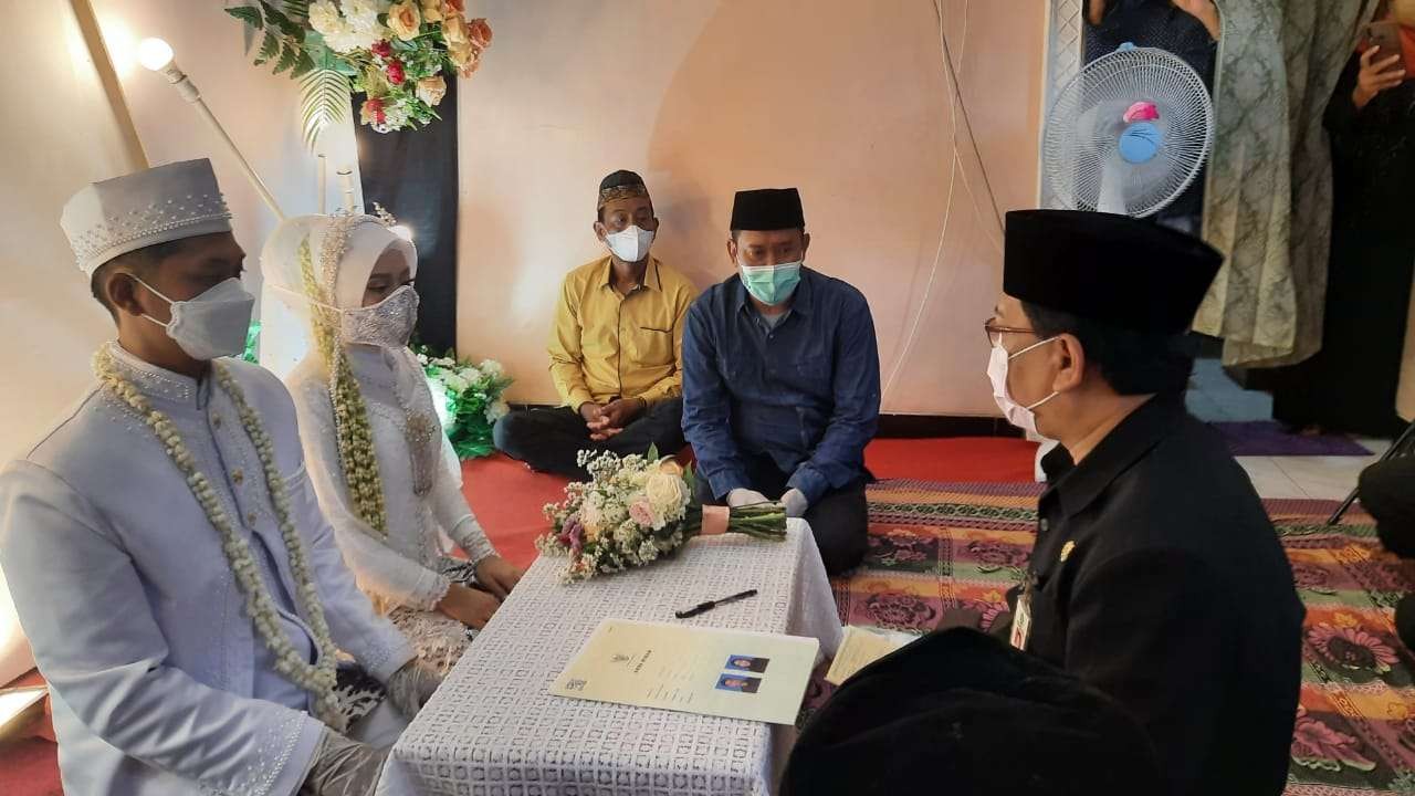 Prosesi akad nikah di Kabupaten Tuban. (Foto: Dok. Humas Kemenag Tuban)