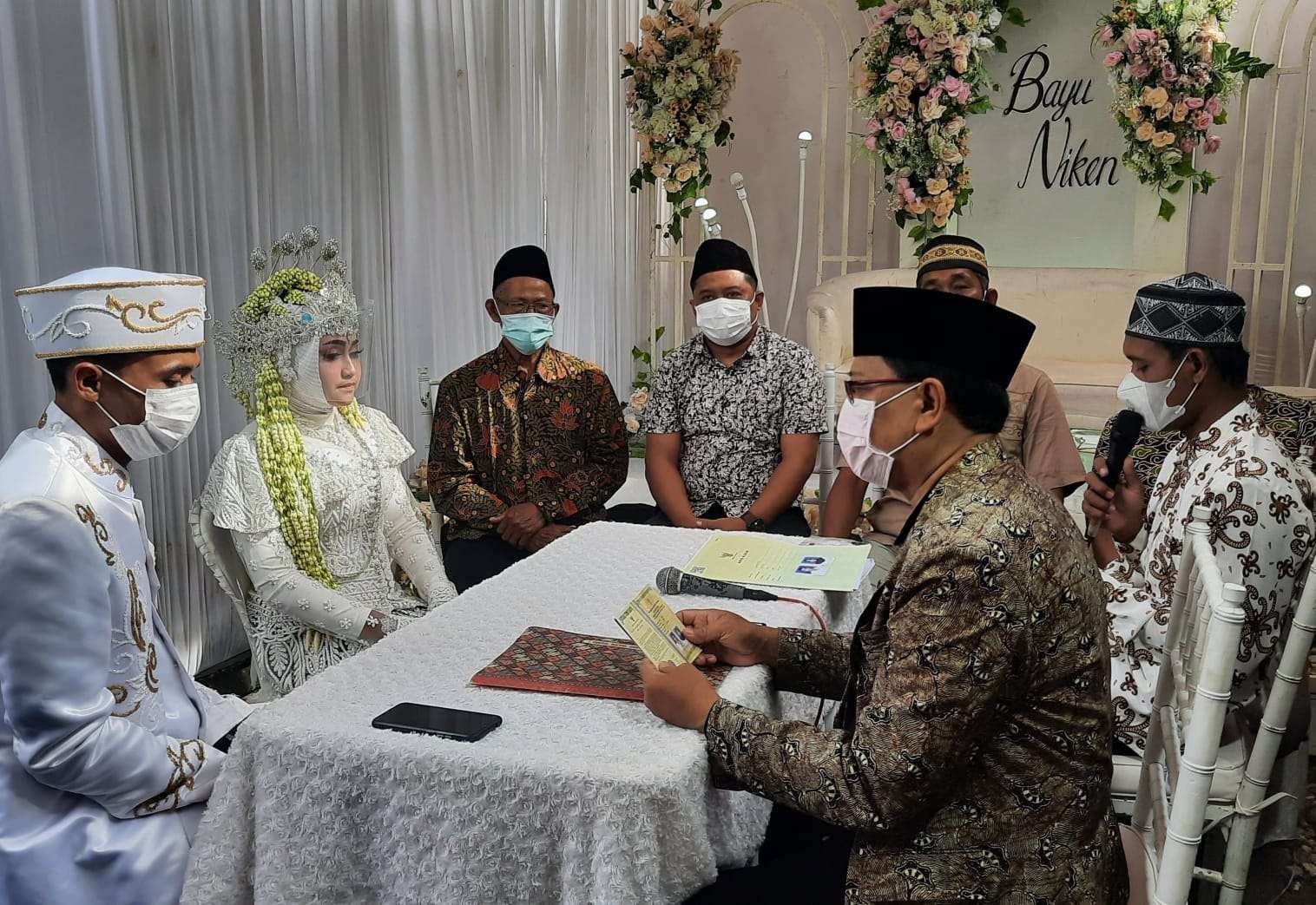 Prosesi akad nikah calon pengantin beberapa waktu lalu di Kabupaten Tuban. (Dokumentasi Humas Kemenag)