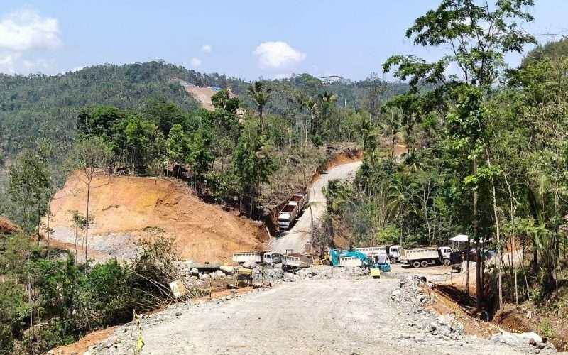 Lokasi tambang andesit di Desa Wadas, Kabupaten Purworejo. (Foto: Antara)