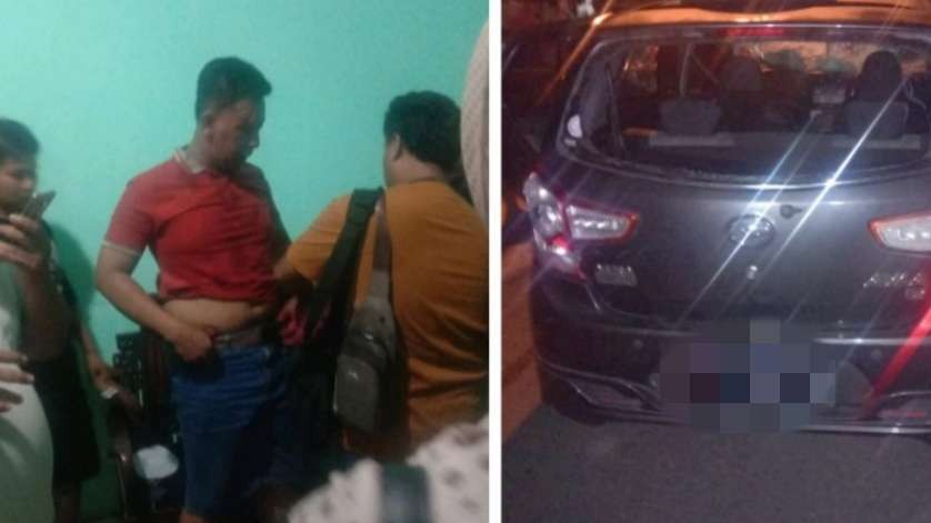 Foto komplotan polisi gadungan diamankan warga di Mojokerto.(Foto: istimewa)