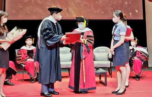 Megawati menerima gelar profesor kehormatan dari Seoul Institute of The Arts (SIA),  dan dari SIA (Foto: istimewa)