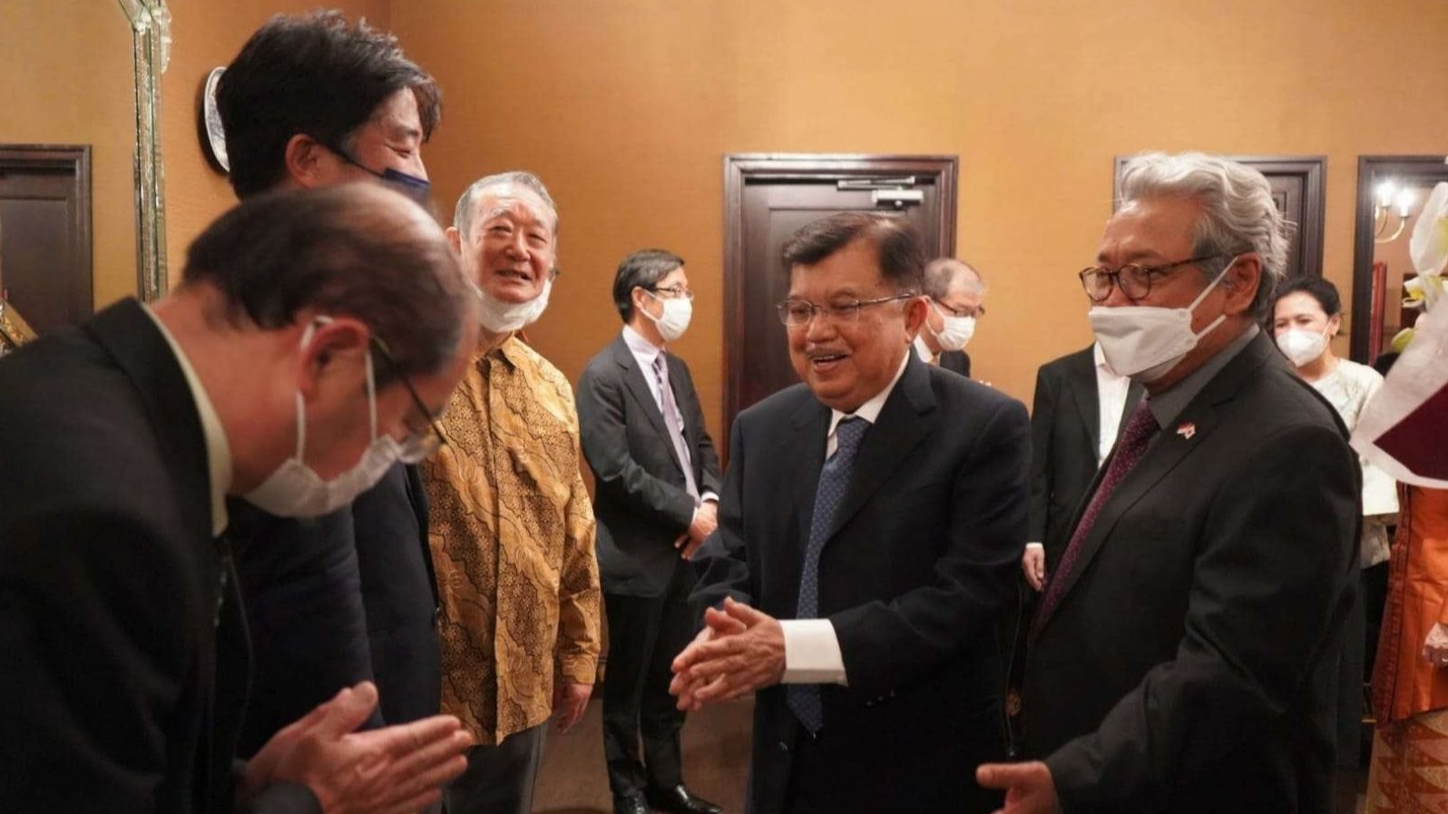 Dubes RI untuk Jepang menggelar Resepsi Penghormatan untuk Wakil Presiden ke-10 dan ke-12 Muhammad Jusuf Kalla. (Foto: Dok KBRI Tokyo)